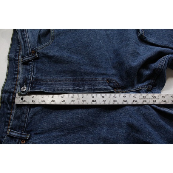 Levi's 550 Men's Jeans Size 42x31 (Tag 42x32) Blue Denim Relaxed Fit Levi Pants - Picture 11 of 12